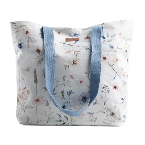 Maison d' Hermine 100% Cotton Canvas Tote Bag Reusable Shoulder Grocery Bag