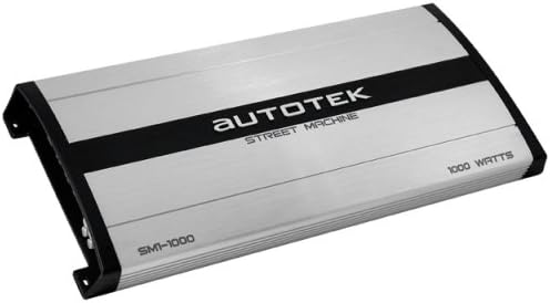 Autotek Street Machine SM1-1000 1000 Maxx Watt Power A/B Class Mono Amplifier (Silver)