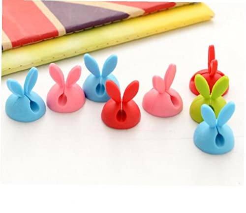 1ピース カラフル かわいい ウサギ ケーブル クリップ 机 ティディ ワイヤー ドロップ リード usb 充電器 コード ホルダー アクセサリー セキュア テーブル ランダム 色 カラー 1ピース カラフル かわいい ウサギ ケーブル クリップ 机 ティディ ワイヤー ドロップ リード usb 充電器 コード ホルダー アクセサリー セキュア テーブル ランダム 色 カラー