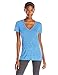 adidas Performance Women's 24 Seven Deep V-Neck Tee, Bold Blue, Small