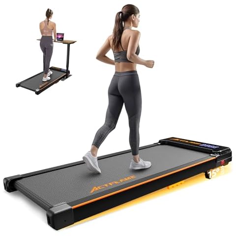ACTFLAME Walking Pad with Incline, Portable Treadmill for Home, 4 in 1 Walking Pad Incline with Remote Control 265LB Capacity, 2.5HP Compact Treadmill with LED Display for Walking and Running Cover