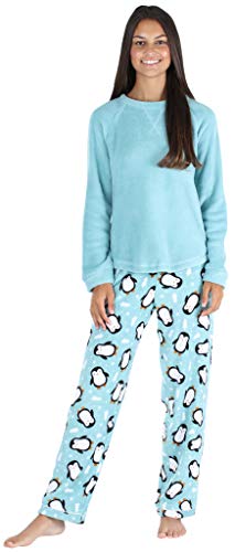 Image of PajamaMania Women's Fleece Long Sleeve Pajama PJ Set