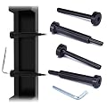 Muzata Black Cable Railing kit Invisible Turnbuckle 1/8" 20 Pairs Swage Threaded Stud Hex Head Fitting Receiver Terminal for Wood & Metal Post CR26,Series BR1 CA1 CD1 CS1 CD2 CS2 CV1