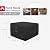Porch Shield Fire Pit Cover - Waterproof 600D Heavy DutyFade Resistant Square Patio Fire Pit Table Cover Black - 28 x 28 inch