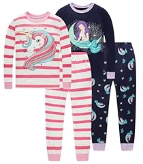 Blue Mermaid&stripe Pink Unicorn