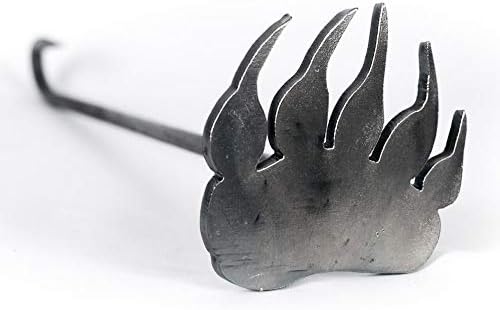 Hierro de marca de madera animal para manualidades personalizadas, carpintería personalizada, barbacoa y parrilla, pata de oso - 4 pulgadas - The