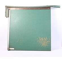 Martin Yale 724 Premier StackCut Heavy-Duty Trimmer, Green, Table Size 18-1/2" x 24", Permanent 1/2" Grid and Dual English and Metric rulers, Ergonomic Soft-Grip Handle