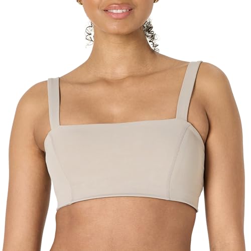 Image of Amazon Essentials Women's Active FormFlex Buttery Soft Light Support Bandeau Sports Bra with Adjustable Straps