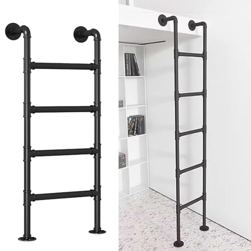 Escalera de pared para literas de metal permanente contra caídas y falta de espacio