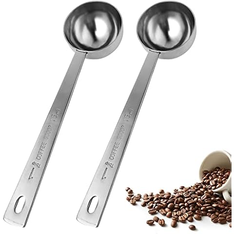 Prasacco 2 Stück Kaffeelöffel, Edelstahl Kaffeelöffel Cover