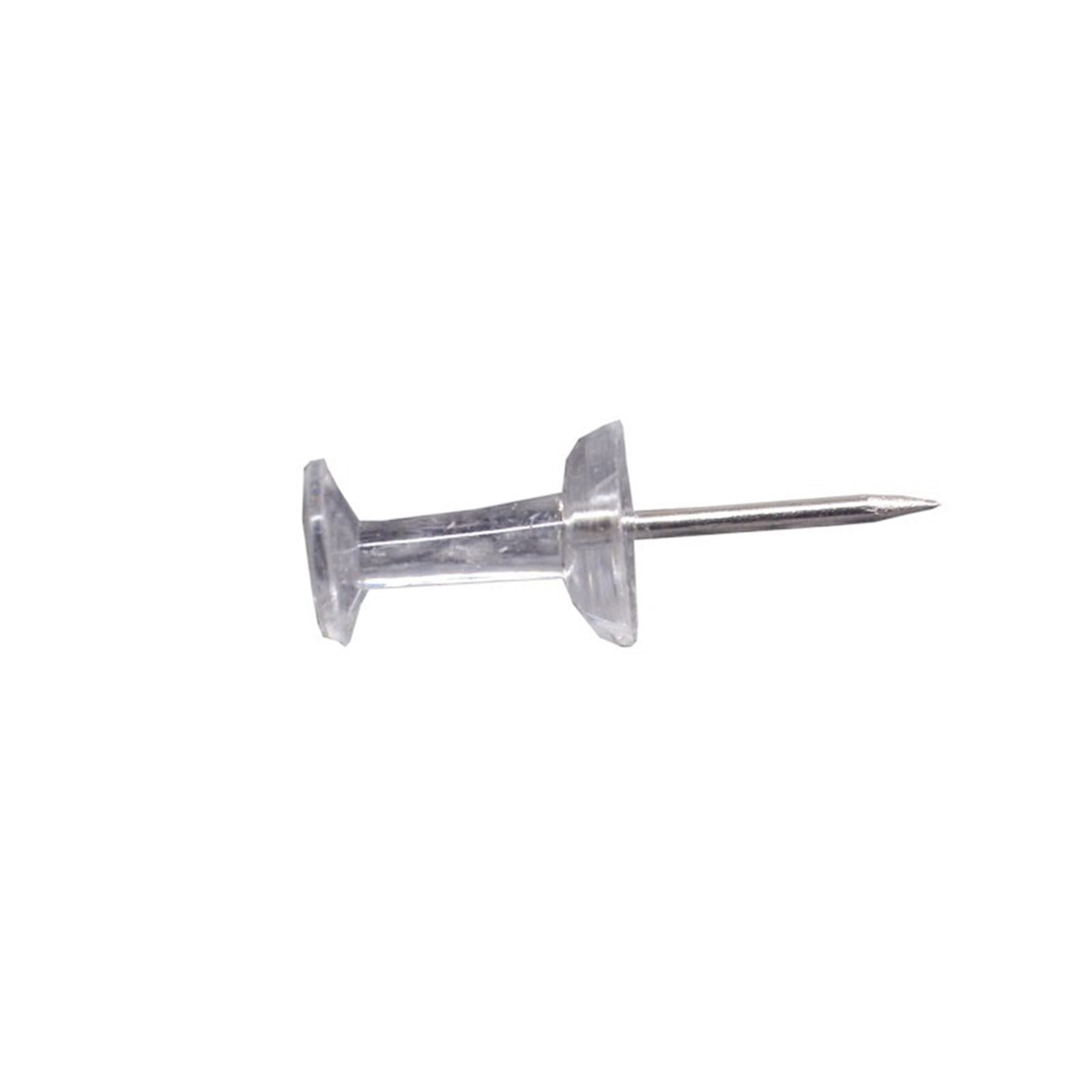 Push Pins 50Pcs Transparent Push Pins Thumb Tacks