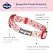 Blueberry Pet Adjustable Large Dog Collars for Medium Dogs, Small Dogs, Puppy Collar, Flower for Dog Collar Female, Pink Dog Collar Girl Flower, 18-26 Inch