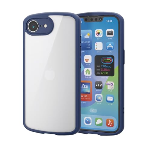 �G���R�� iPhone 16e �P�[�X �ϏՌ� �Ռ��z�� �y�� ���^ �����Y�ی� ���C�����X�[�d�Ή� MagSafe ���^�������O �V�[���t �X�g���b�v�z�[��/�V�����_�[�X�g���b�v�V�[�g�t �Ɍ��ی� �l�C�r�[ PM-A25STSLFCKNV