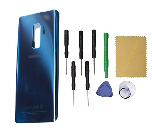 OEM Back Glass Cover Battery Door Replacement for Samsung Galaxy S9 Plus SM-G965 + Tools (Blue) OEM Back Glass Cover Battery Door Replacement for Samsung Galaxy S9 Plus SM-G965 + Tools (Blue)