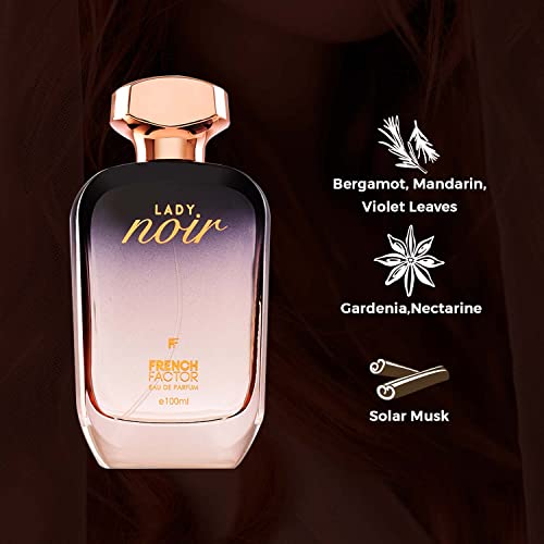 Image of Unlock Elegance with The French Factor Lady Noir 100ml Perfume for Women - Long-Lasting Sophistication and Allure