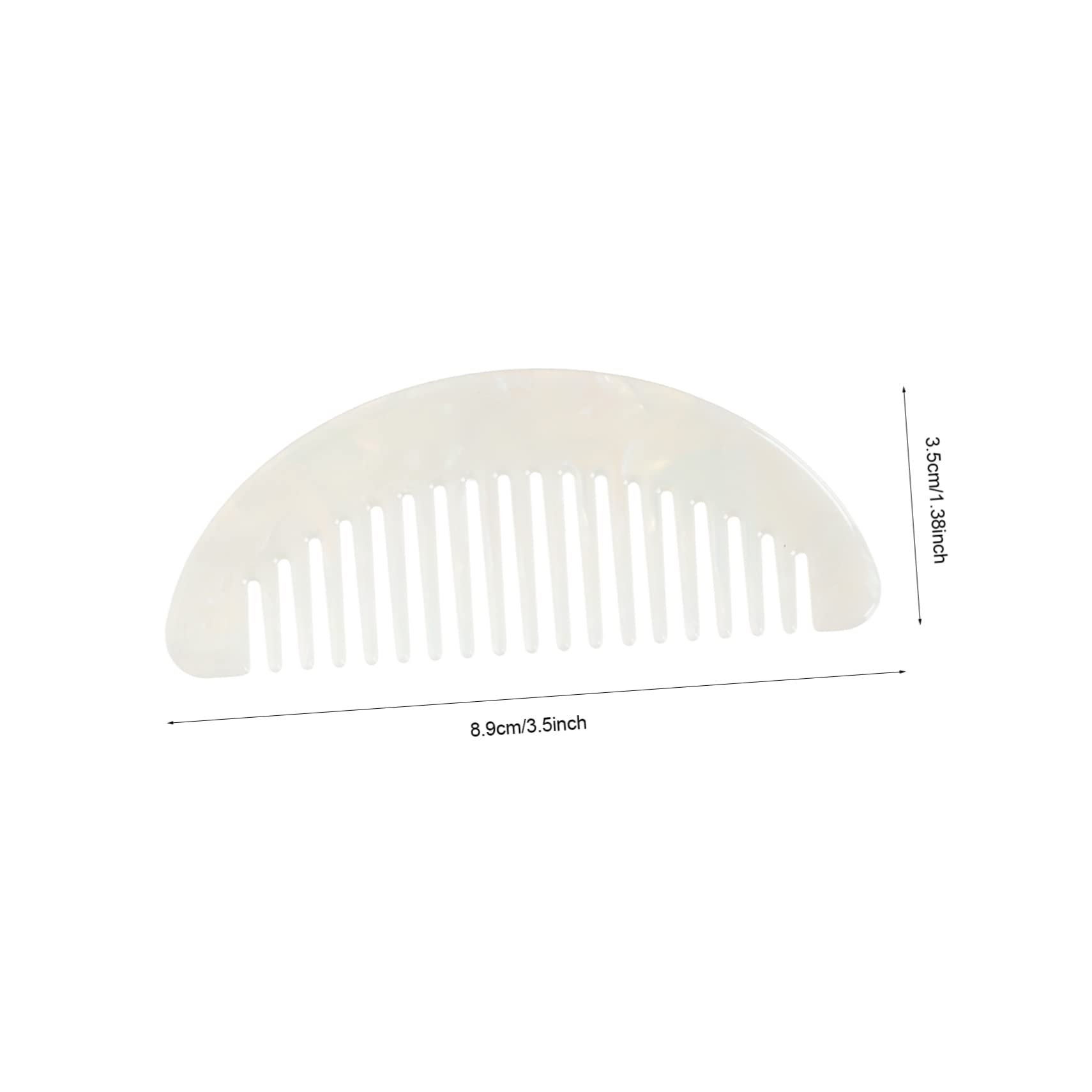 minkissy 10pezzi Pettine Mini Retro Acetato Con Denti Larghi Strumento Per Ricci e Mossi Comb Per Acconciature Pratico e Portatile Resistente e Facile Da Pulire