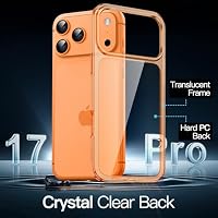 JETech Hülle für iPhone 17 Pro, Anti-Vergilbung, Orange – Ansicht 3