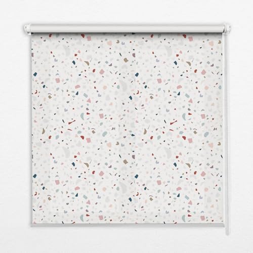 Store enrouleur perméable Tulup 50x50 petit store banne intérieur motif graphique