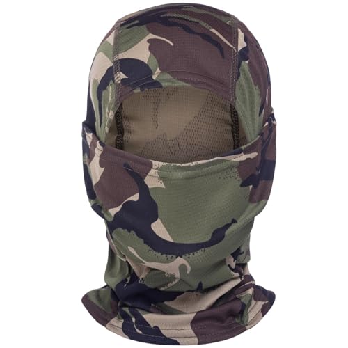 Image of Camo Balaclava Ski Face Mask UV Protector for Man and Women Hunting Fishing Motorcycle Windproof&Military Tactical