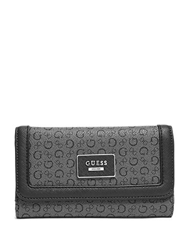 GUESS Factory Women's Burnley Slim Wallet Clutch Bag (Black)