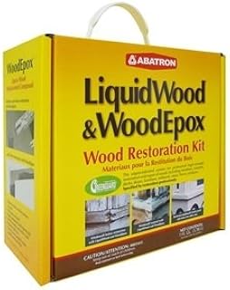 Abatron Wood Restoration 4 Quart Kit Includes 2 Quarts of LiquidWood Epoxy Wood Hardener/Consolidant and 2 Quarts of WoodE...