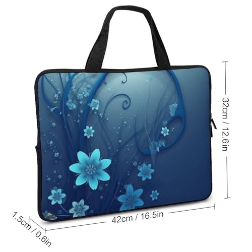 Sac pour ordinateur portable résistant à l'eau aux finitions soignées et imprimé floral chic - 3
