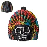 Death Sound Whistle, Skull Audio Craft, Ceramic Resonator System with Air Channel Design, Compact Wind Instrument Build, Cultural Art Style Piece, Sound Effect for Performance and Display