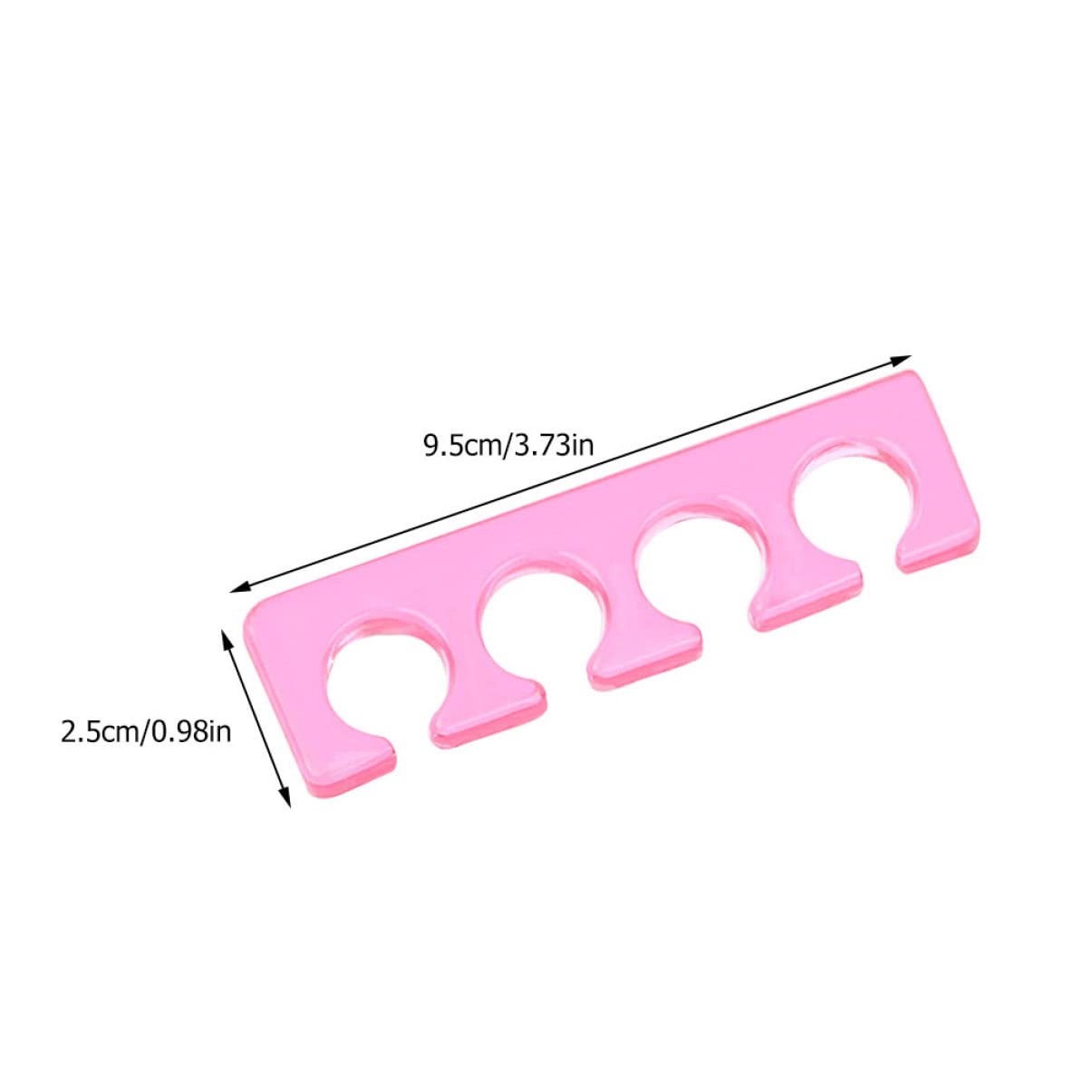 DEARMAMY 3Pcs Nail Separators for Manicure Flexible Toe Spacers for Nail Polish Durable Silicone Finger Dividers and Accessory