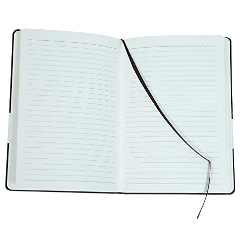 Image of COMMA Regina - A5 Size - Hard Bound Notebook with a Horizontal Elastic Band Closure - 192 Pages - 80gsm Natural Shade Paper - Fabric Cover Material - (Brown)