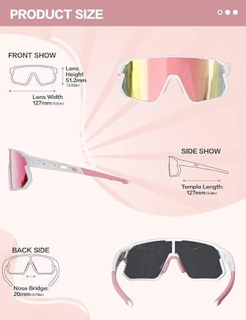 BIRCEN Kids baseball Sunglasses for Youth - Boys Girls Polarized Sports Sun Glasses UV Protection for Cycling Age 5-12