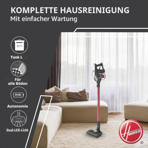 Hoover H-Free 300 Pets Akku-Staubsauger ohne Beutel + Tierdüse – bis zu 25 Min. Laufzeit… – Ansicht 3