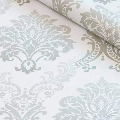 CRIMSON DECORS™ Silver Damask SELF Adhesive Wallpaper for Bedroom Hall Living Room Peel and Stick Vinyl Wallpaper - 200 * 45 CM - 9 SQFT Approx (B09T74XPZD) Amazon Price History, Amazon Price Tracker