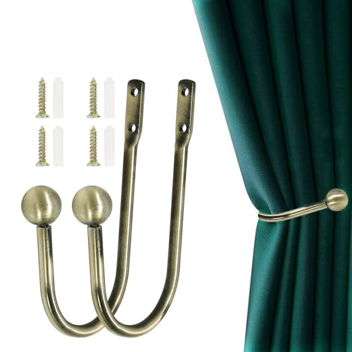 Laiton Fleur de Lys Embrasse Rideau Embrasse X 2 Par Home Fusion
