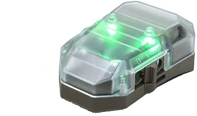 Armorwerx Gen 4 IR + Visible LED IFF Helmet Strobe (Tan Body, Green LED)