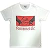 Rock Off officially licensed products Fontaines D C Gothic Band Logo T Shirt L White #3