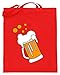 Jarra de cerveza Oktoberfest 2018, jarra de medida con diseño de Múnich Bayern de Múnich, bolsa de yute (con asas largas), color, talla 38cm-42cm