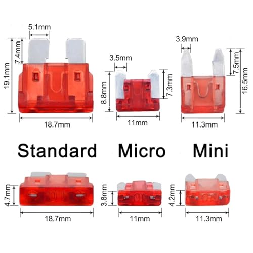 Fusibles Micro 25A pour voiture et moto boîte de 10 à 50 pièces - 5