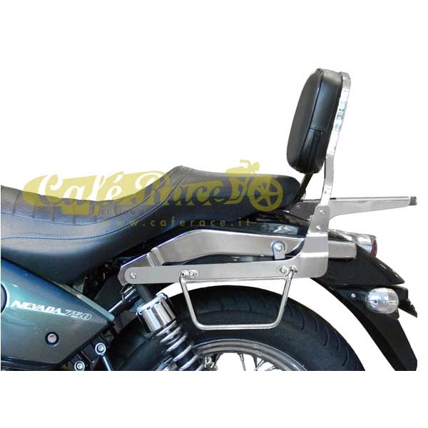 Supporti SPAAN borse laterali klick fix per Moto Guzzi Nevada Classic 750 - Nevada Aquila Nera 750 - COMPATIBILE CON SCHIENALINO SPAAN. (Schienalino non incluso)