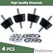 HizACome M8 40x26mm Rubber Isolator Mounts, 4 Pcs Double Studs Anti-Vibration Mounts for Generators, Compressors, Motor Engines, Pumps