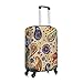 Yaxongx Classic Paisley Pattern Travel Luggage Cover Washable Suitcase Cover Elastic Fashion Stretch Suitcase Protector Travel Anti-Scratch Baggage Covers Fits 29-32 Inch Luggage