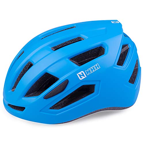 Nhh Adult Bike Helmet - Cpsc-Compliant Bicycle Cycling Helmet Lightweight Breathable And Adjustable Helmet For Men And Women Commuters And Road Cycling (Matte Blue, L/Xl) #TOP4