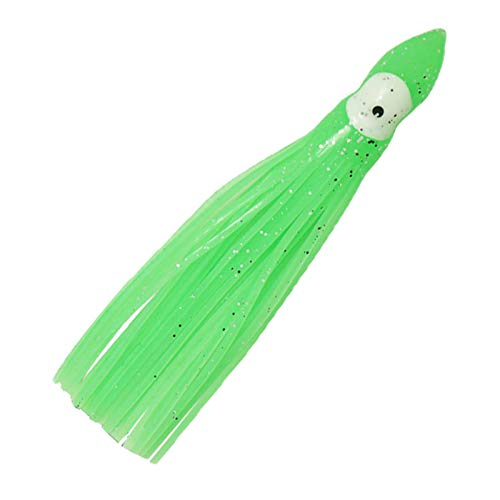 Iscas luminosas em forma de polvo, 5 peças/conjunto de 9 cm luminosas macias em forma de polvo falso