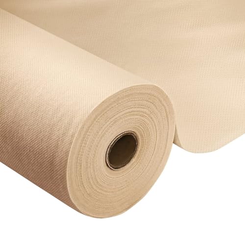 Rouleau de nappe - Abricot clair - 1,18 × 25 m - 1 rouleau de nappe jetable en tissu non tissé - Idéal pour toutes les fêtes, mariages, fêtes...