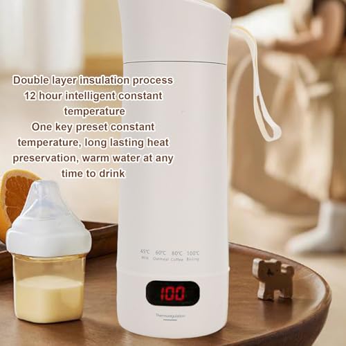 Pava Eléctrica Portátil 400ml Haofy 110V con Control Digital miniatura 7