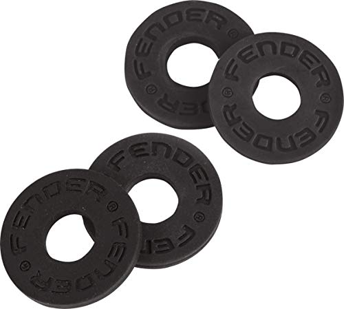 Fender® Fender Strap Blocks - Sistema de seguridad de cinturón (4 unidades), color negro