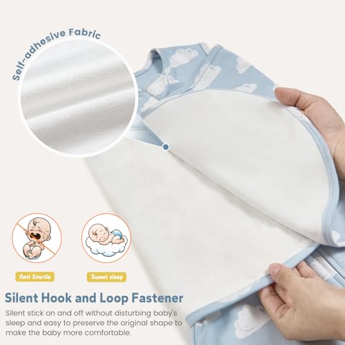 Image of ZIGJOY Baby Swaddle Sleep Sack, 1.0 TOG Sleep Sack Swaddles for Newborns & infant 6-12 Months 100% Cotton Baby Wearable Blanket for Newborn Registry Essentials