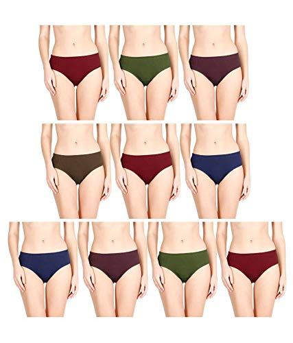 Image of Rupa Women's Cotton Plain P8 90 0 Hipster Panties