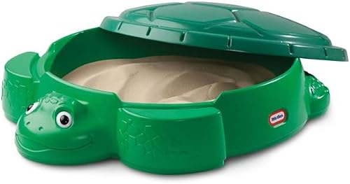 Turtle Sandbox for Playing Outdoor , 38.75 L x 43.25 W x 12.00 H Inches, Green