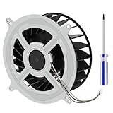 EEEKit Internal Cooling Fan, Ventilador Refrigeración Interno Repuesto Para PS5, KSB1212HGG4E 12V 2.15A 23 Aspas Con Herramienta