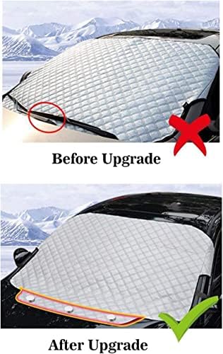 Car Windscreen Cover, URMI Car Windscreen Cover Frost Magnetic Car Protector Cover for Winter Windshield Ice Cover Car Front Window Sunshades Protector Cover Fits for Small Middle Cars (183×116 CM)